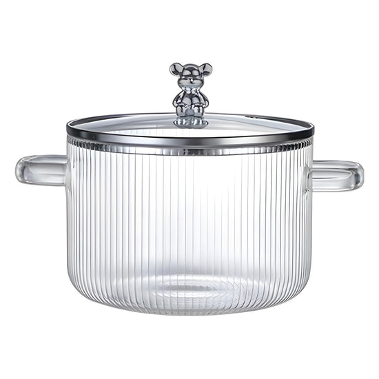 Transparent Glass Pot